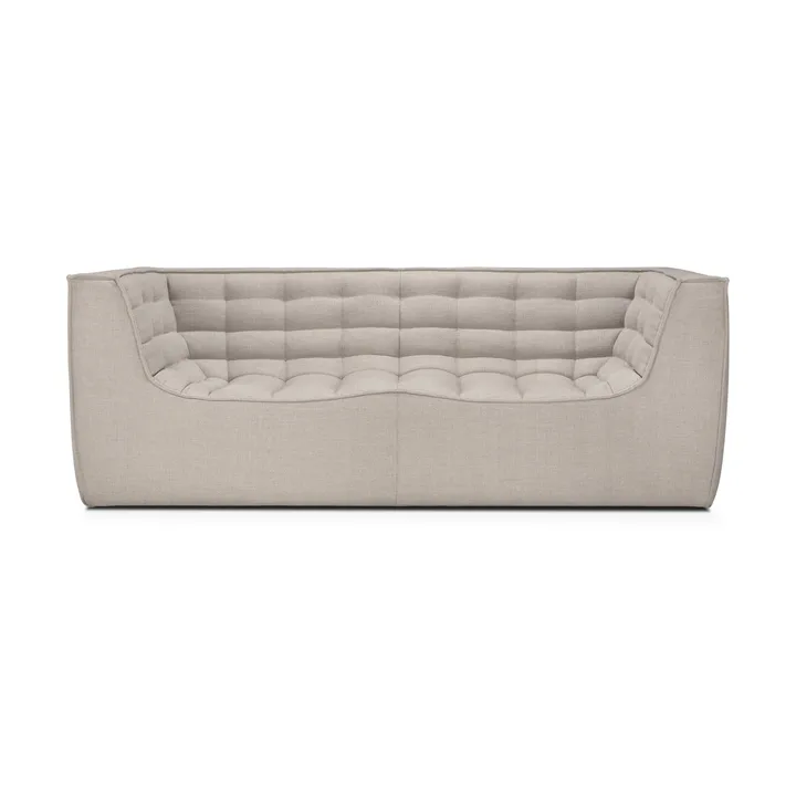 N701 sofa 2-personers - Beige, med armlæn - Ethnicraft