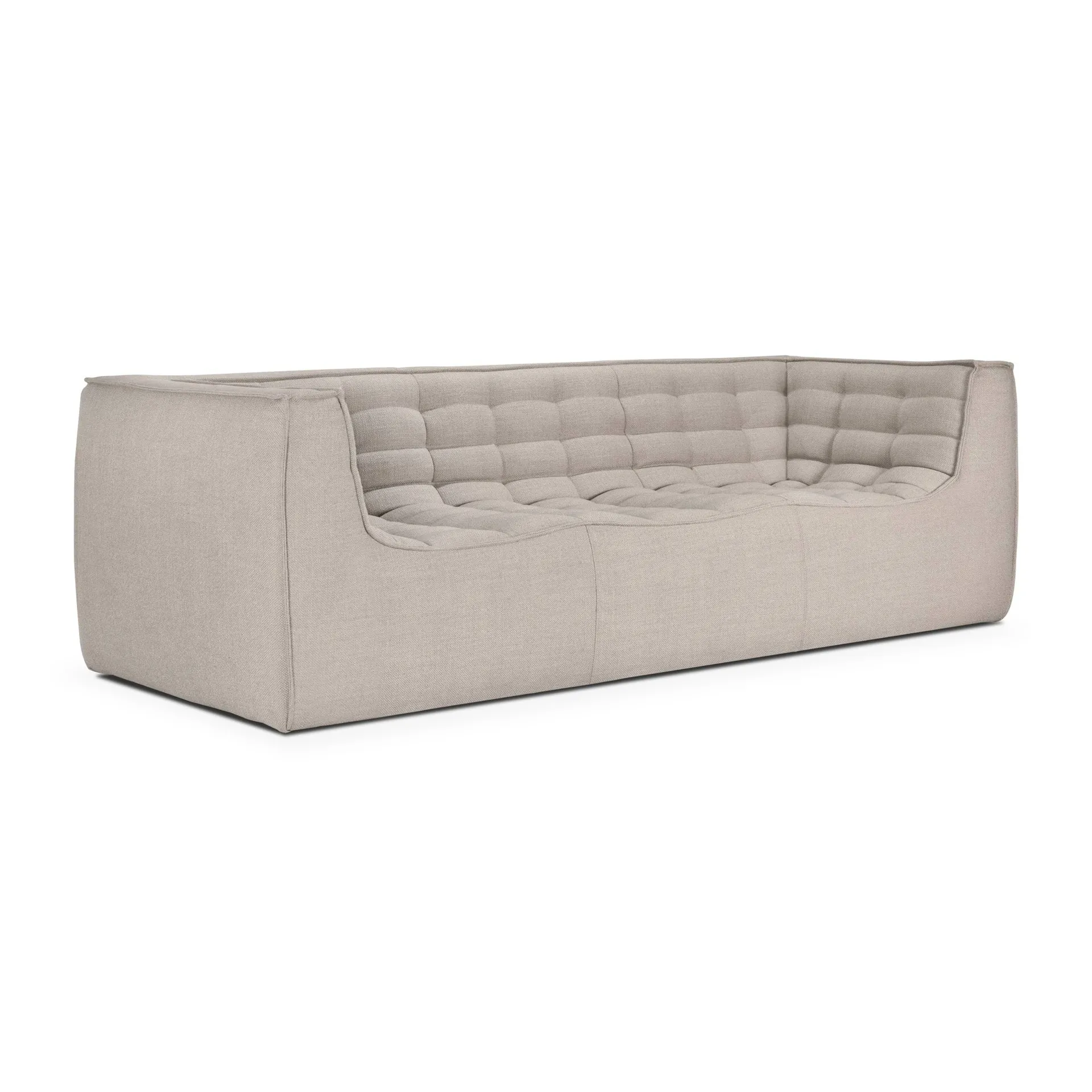 N701 sofa 2-personers, Beige, med armlæn Ethnicraft