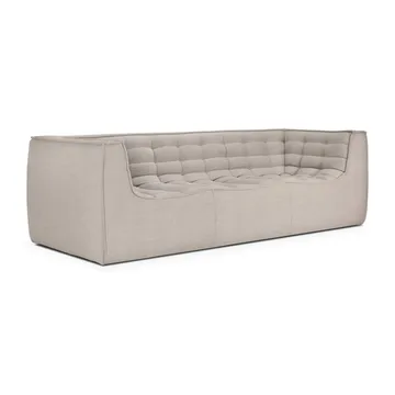 N701 sofa 2-personers - Beige, med armlæn - Ethnicraft