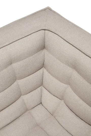 N701 sofa 2-personers - Beige, med armlæn - Ethnicraft