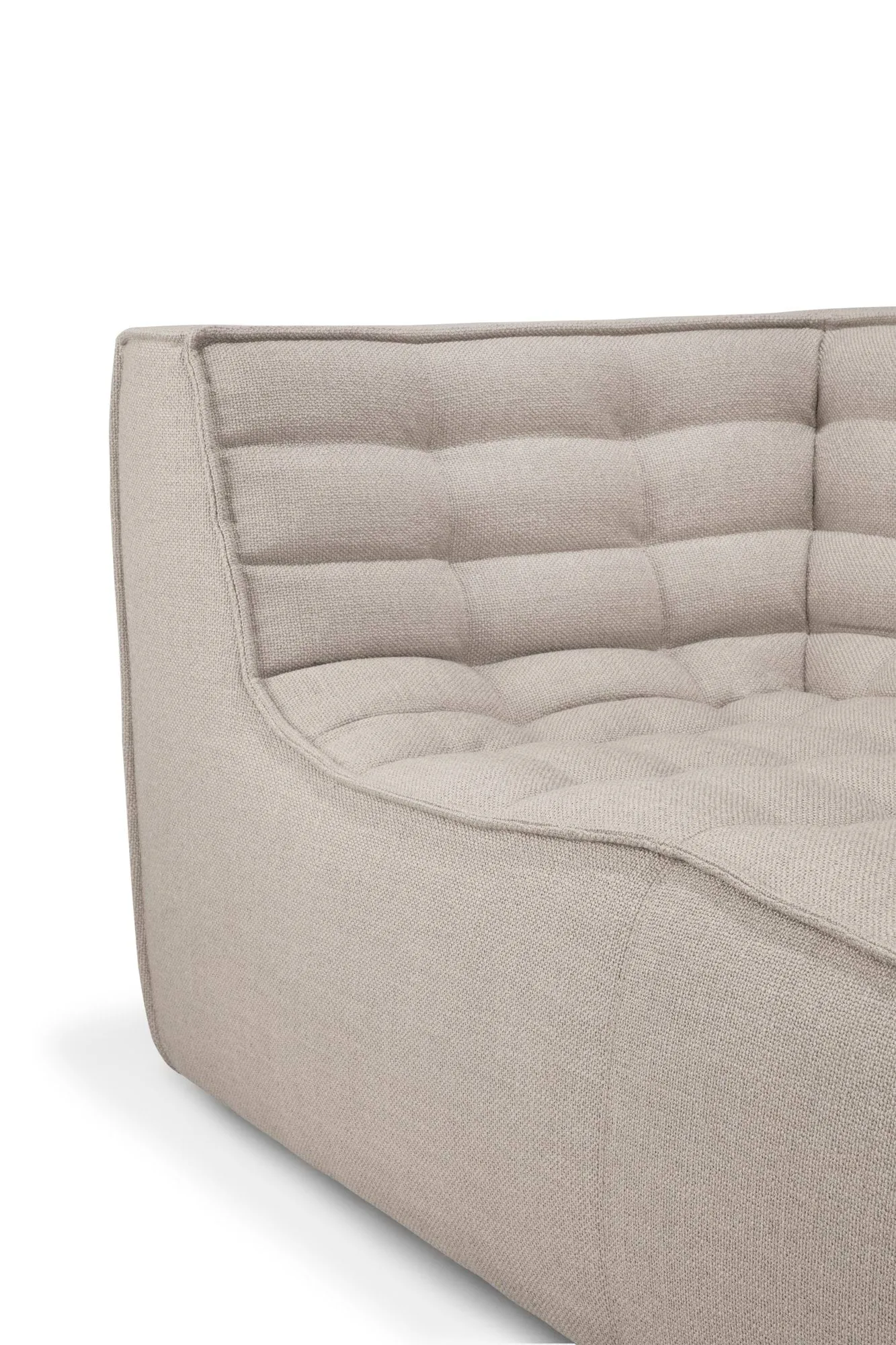 N701 sofa 2-personers, Beige, med armlæn Ethnicraft