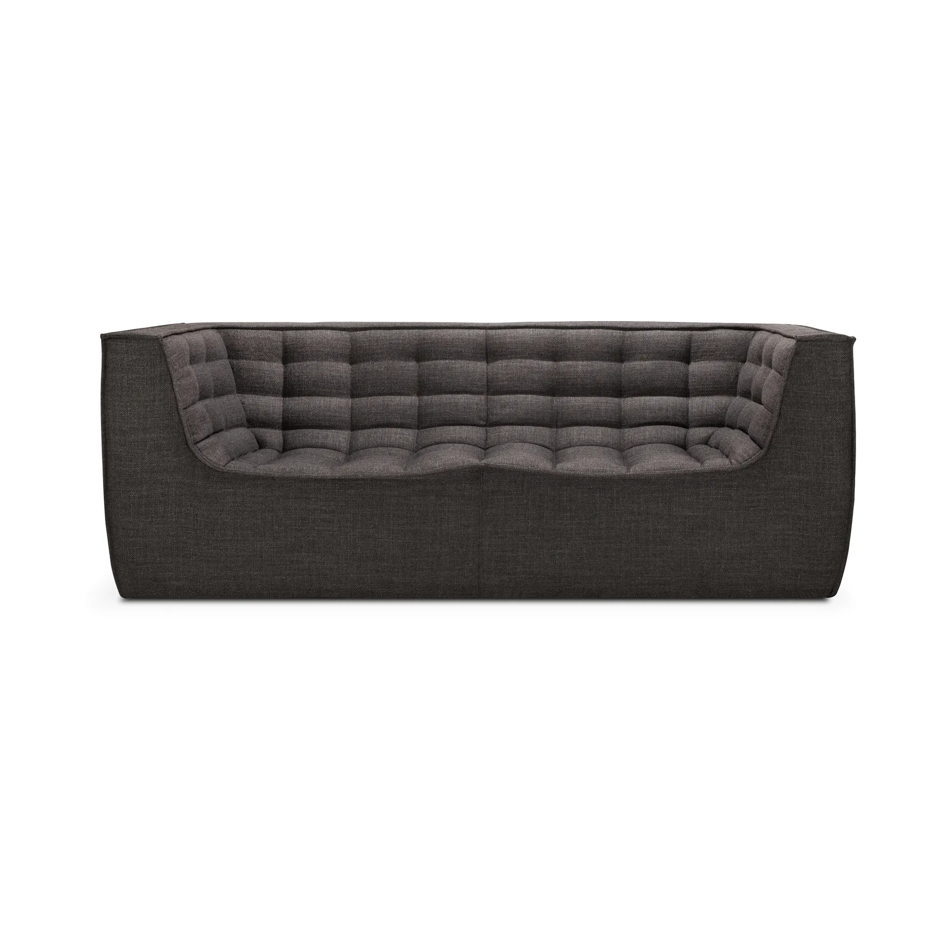 N701 sofa 2-personers, Dark grey, med armlæn Ethnicraft