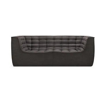 N701 sofa 2-personers - Dark grey, med armlæn - Ethnicraft