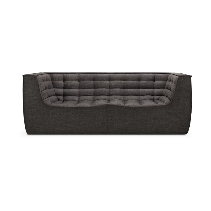N701 sofa 2-personers - Dark grey, med armlæn - Ethnicraft