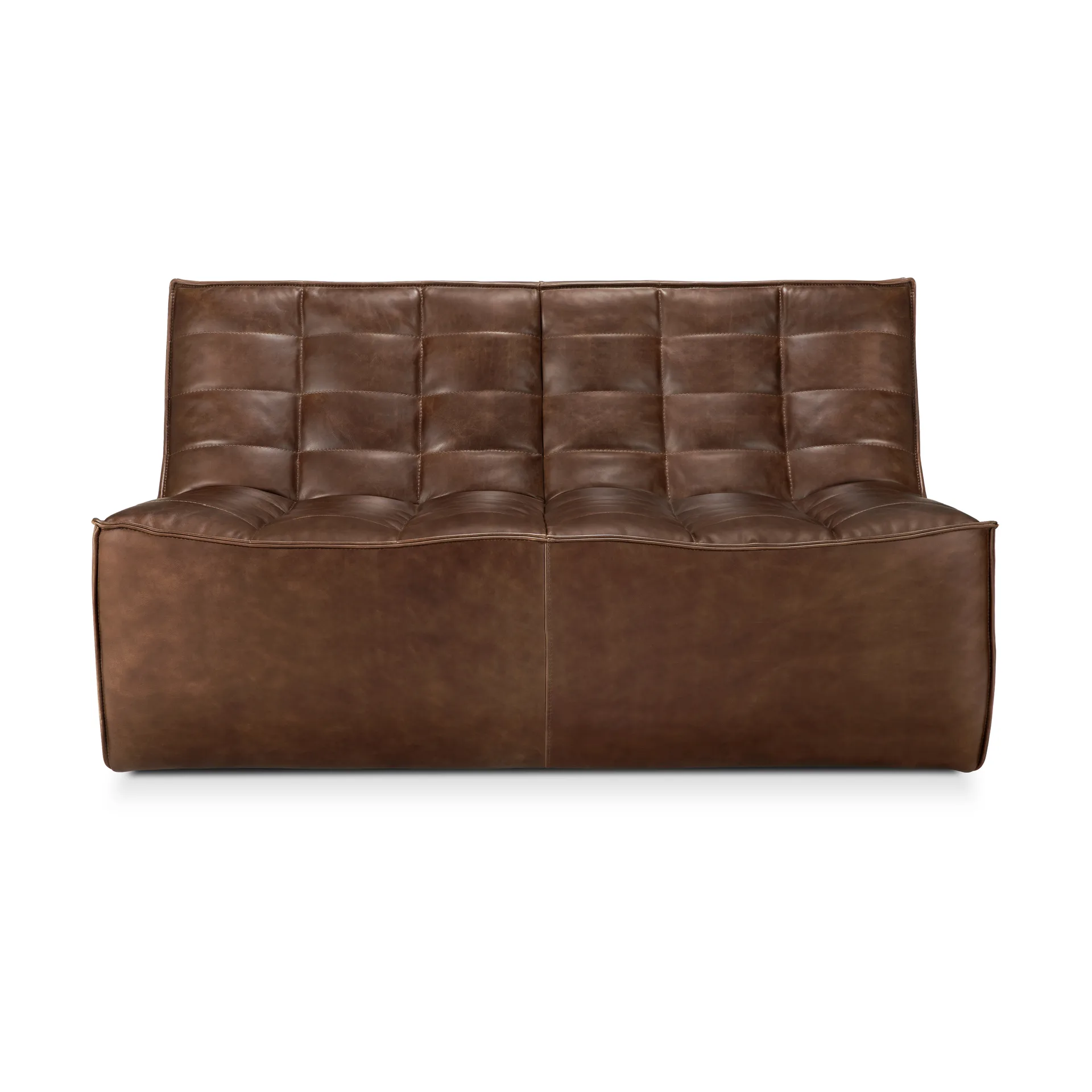 N701 sofa 2-personers, Læder Chestnut Ethnicraft