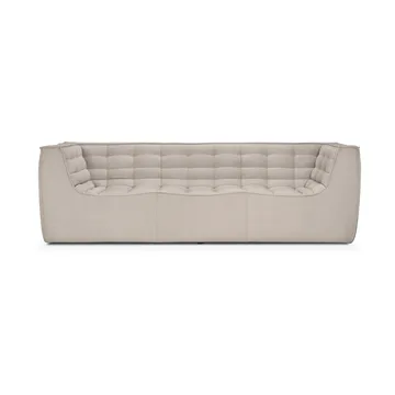 N701 sofa 3-personers - Beige, med armlæn - Ethnicraft