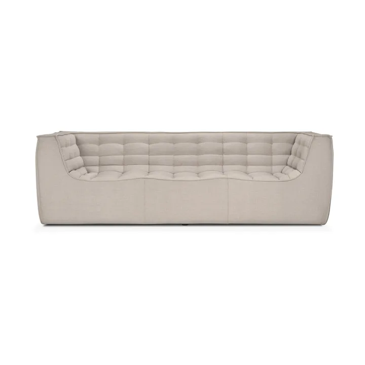 N701 sofa 3-personers - Beige, med armlæn - Ethnicraft