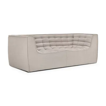 N701 sofa 3-personers - Beige, med armlæn - Ethnicraft