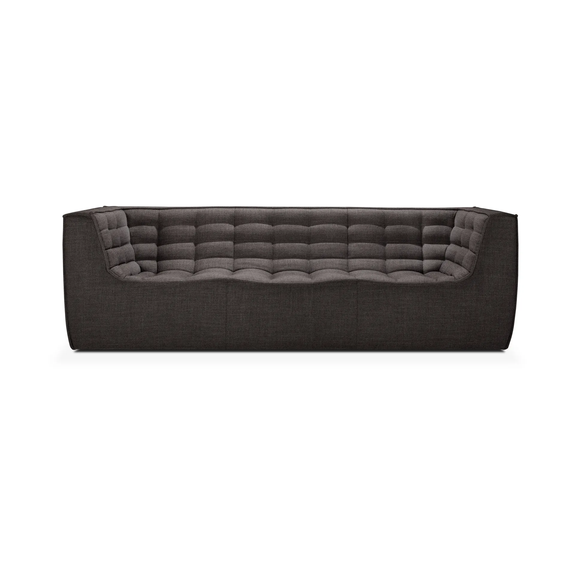 N701 sofa 3-personers, Dark grey, med armlæn Ethnicraft
