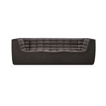 N701 sofa 3-personers - Dark grey, med armlæn - Ethnicraft