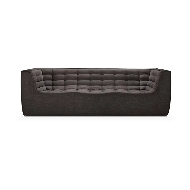 N701 sofa 3-personers - Dark grey, med armlæn - Ethnicraft