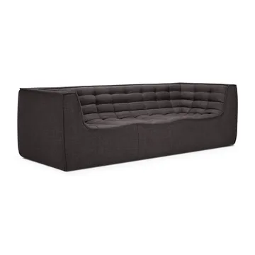 N701 sofa 3-personers - Dark grey, med armlæn - Ethnicraft