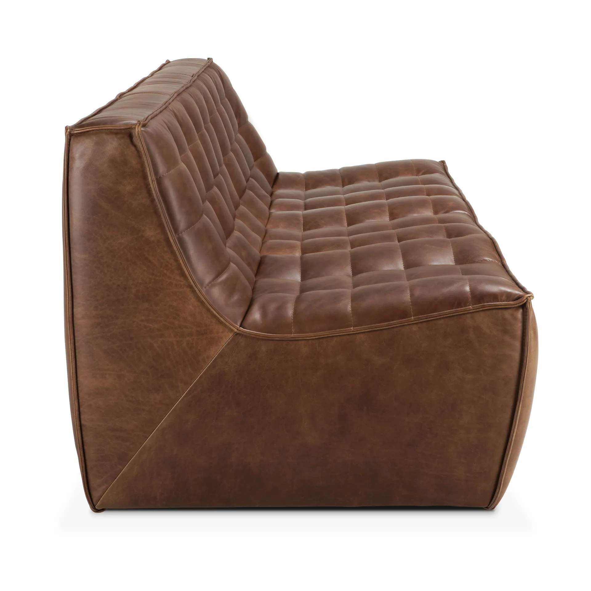 N701 sofa 3-personers, Læder Chestnut Ethnicraft