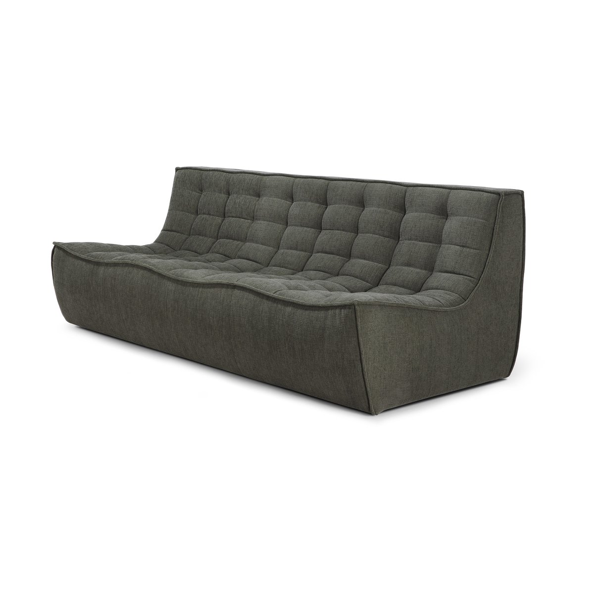 Ethnicraft N701 sofa 3-personers Moss Eco fabric | Skandinavisk Design | Sofaer | Grøn