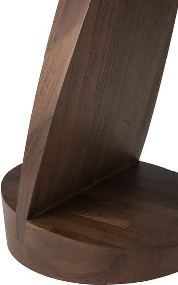 Oblic sidebord Ø52 cm - Brunbejdset teak - Ethnicraft