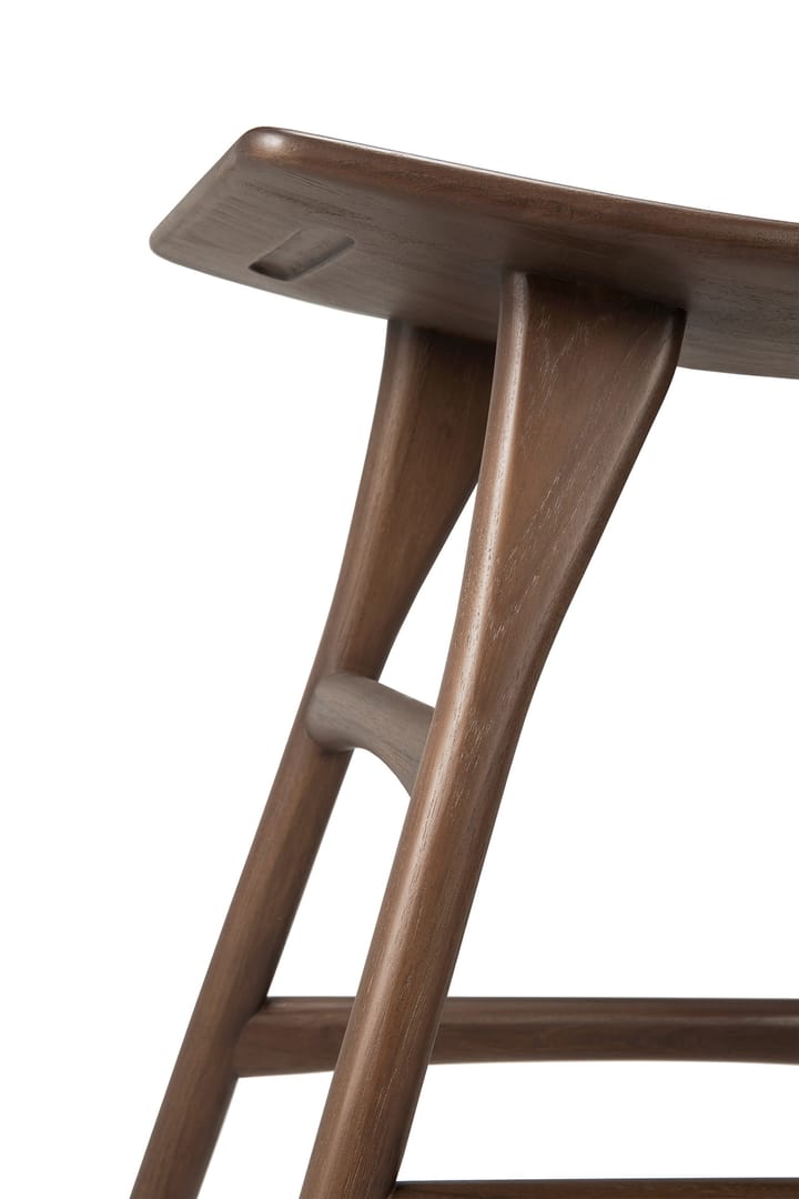 Osso skammel 48x50 cm, Lakeret teak Ethnicraft