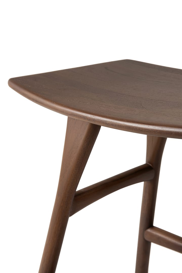 Osso skammel 48x50 cm, Lakeret teak Ethnicraft