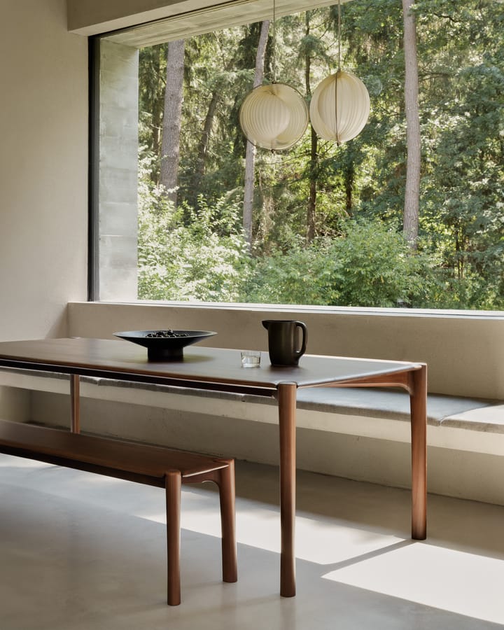 PI bænk 186x35 cm, Lakeret teak Ethnicraft