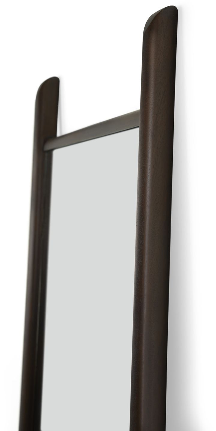 PI gulvspejl 55x190 cm, Mørkebrunt bejdset mahogni Ethnicraft