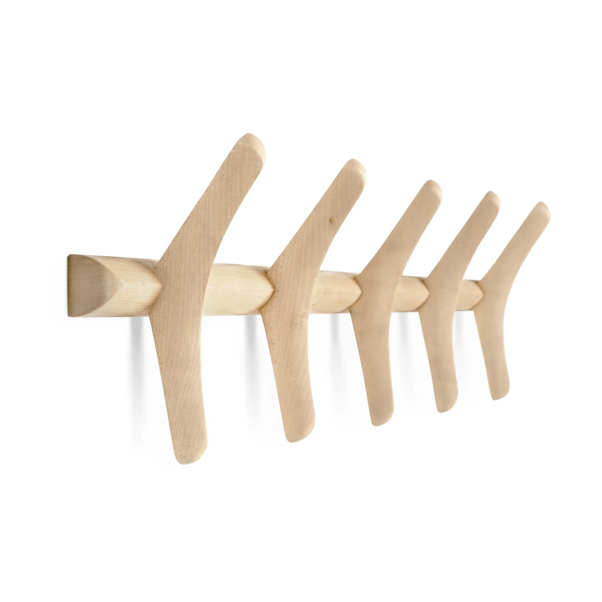 PI knagerække væg, Lakeret platan, 70x21 cm Ethnicraft