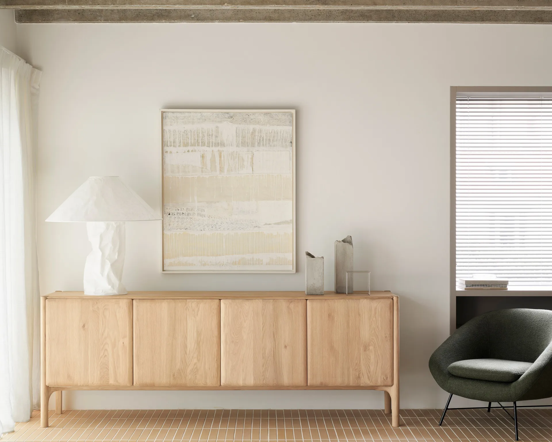 PI sideboard - oak - 3 låger, Eg, 4 låger Ethnicraft