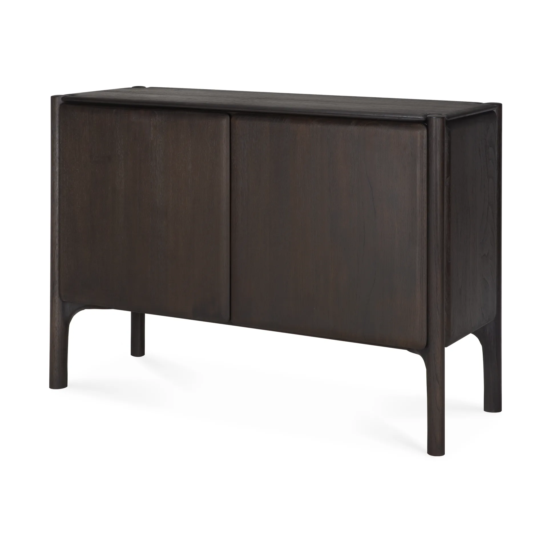 PI sideboard - oak - 3 låger, Teak dark brown, 2 døre Ethnicraft