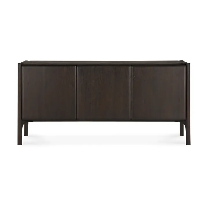 PI sideboard - oak - 3 låger - Teak dark brown, 3 døre - Ethnicraft