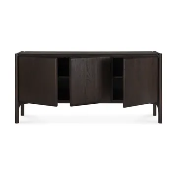 PI sideboard - oak - 3 låger - Teak dark brown, 3 døre - Ethnicraft