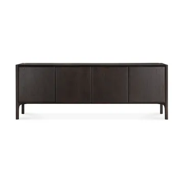 PI sideboard - oak - 3 låger - Teak dark brown, 4 døre - Ethnicraft