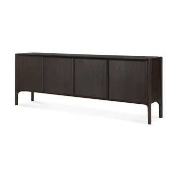 PI sideboard - oak - 3 låger - Teak dark brown, 4 døre - Ethnicraft