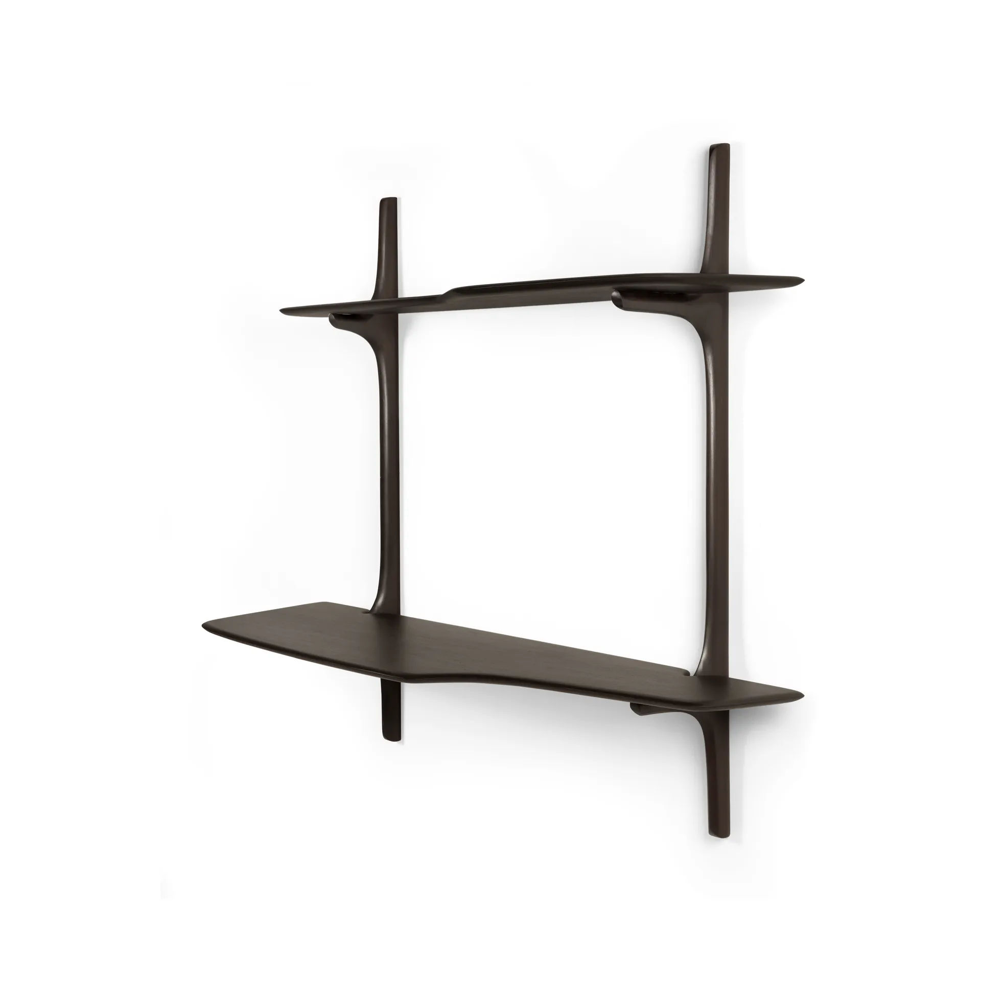 PI vægmonteret skrivebord, Dark brown mahogny, 140x48 cm Ethnicraft