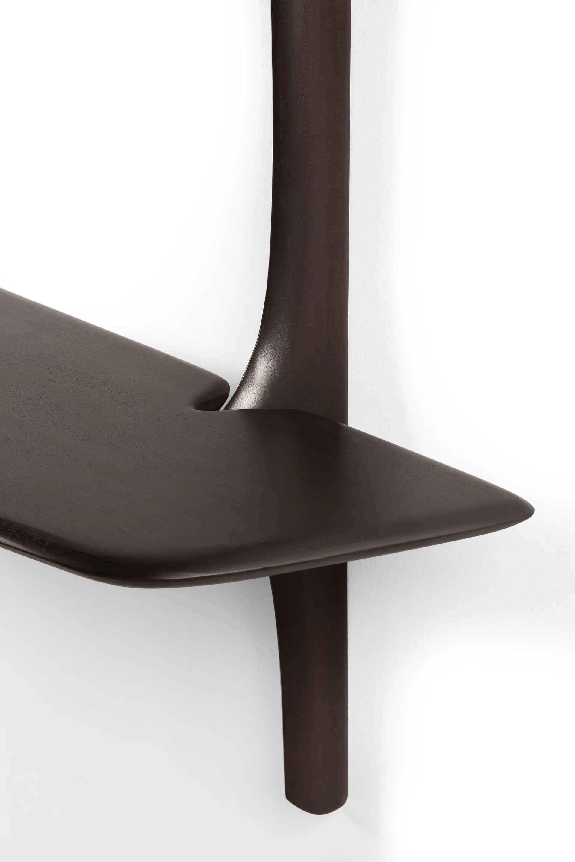 PI vægmonteret skrivebord, Dark brown mahogny, 140x48 cm Ethnicraft