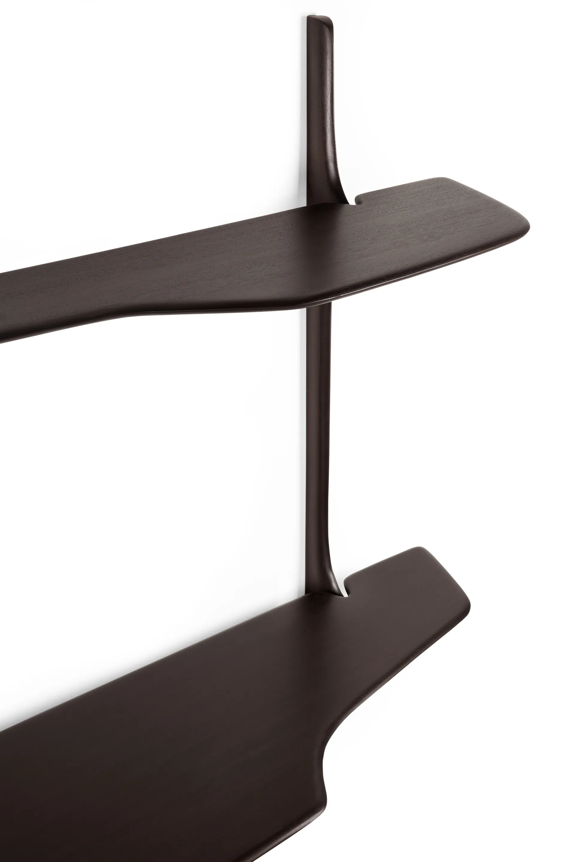 PI vægmonteret skrivebord, Dark brown mahogny, 140x48 cm Ethnicraft