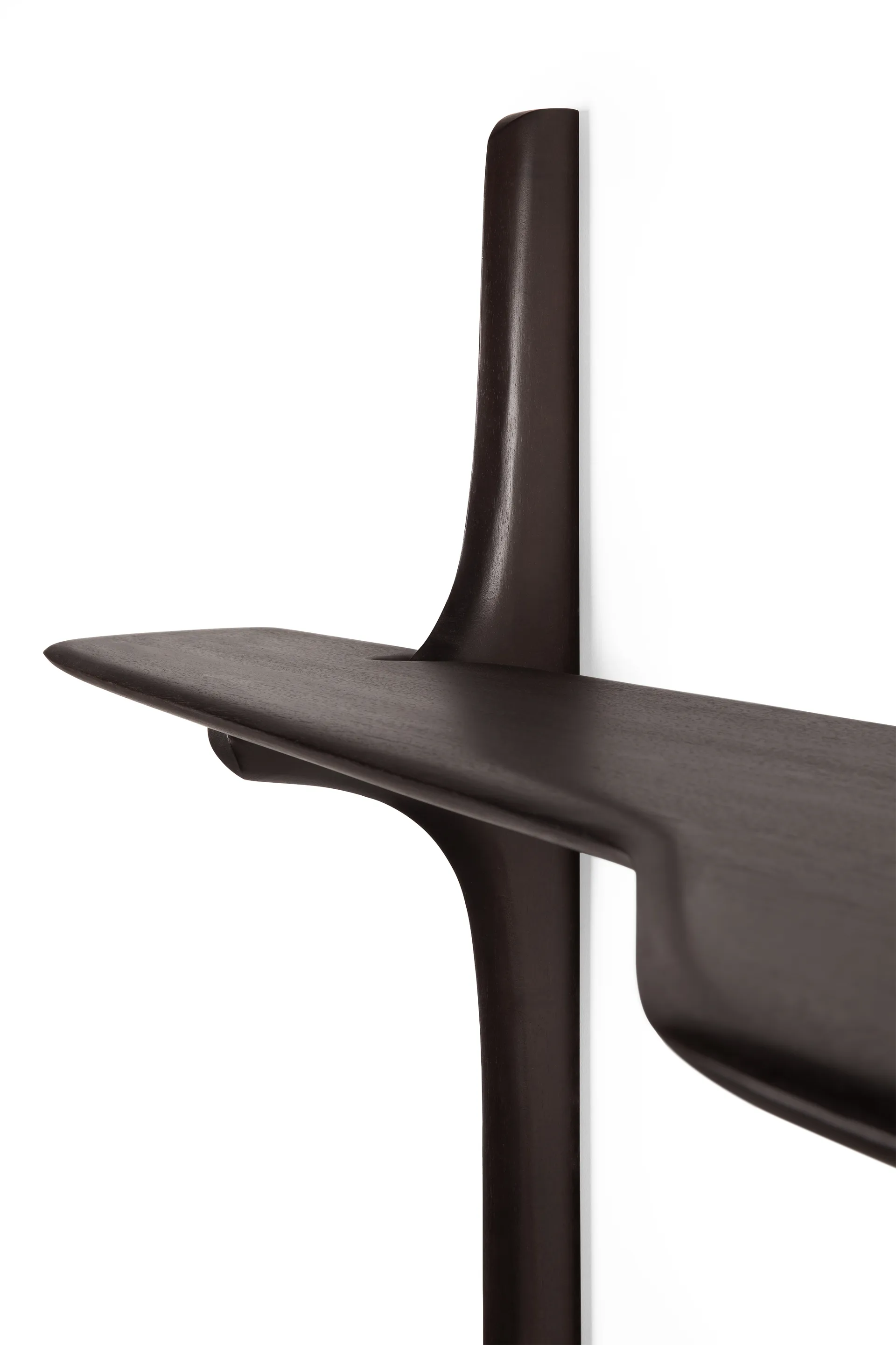 PI vægmonteret skrivebord, Dark brown mahogny, 140x48 cm Ethnicraft