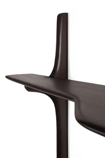 PI vægmonteret skrivebord - Dark brown mahogny, 140x48 cm - Ethnicraft