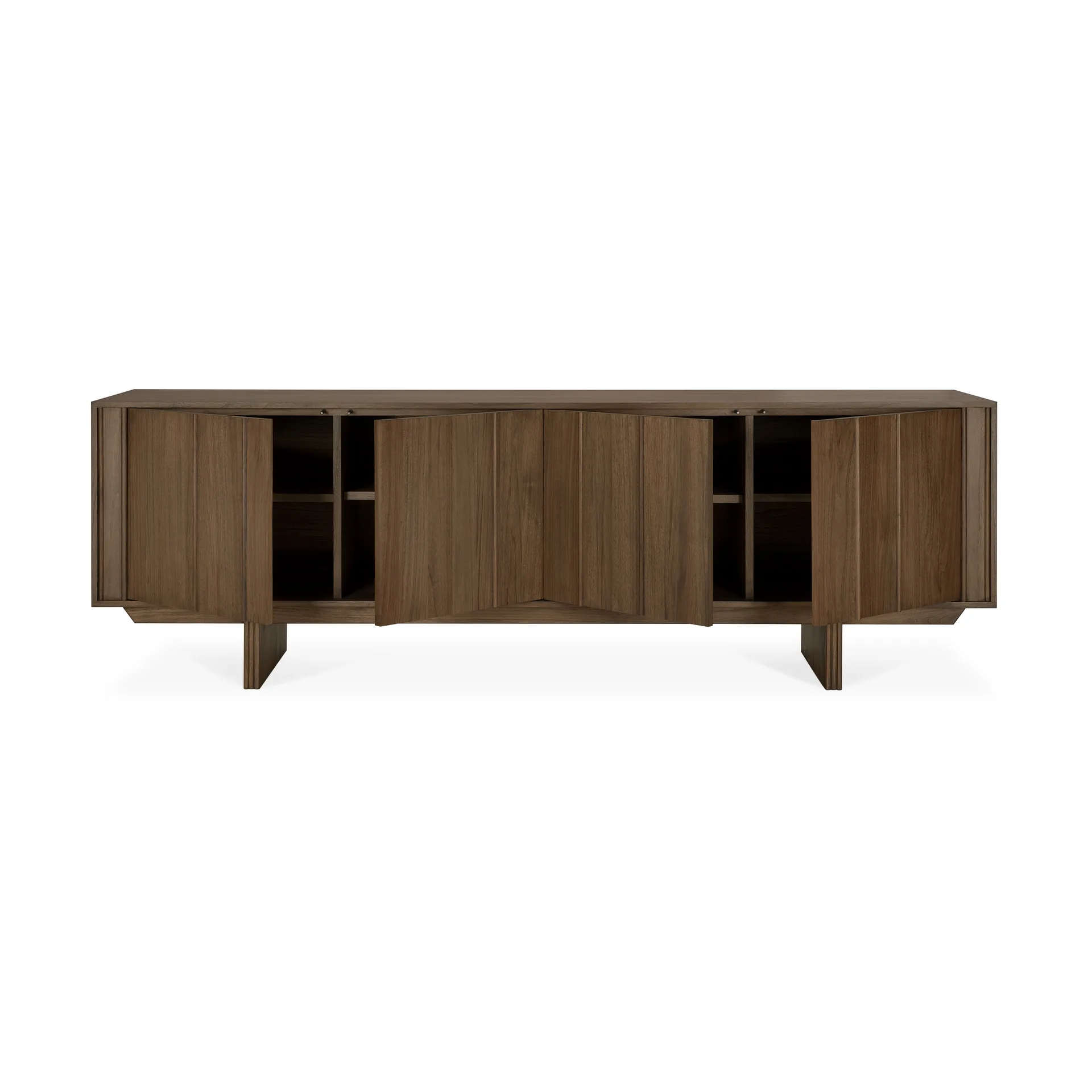 Pillar skænk, Wild brown teak, 220 cm Ethnicraft