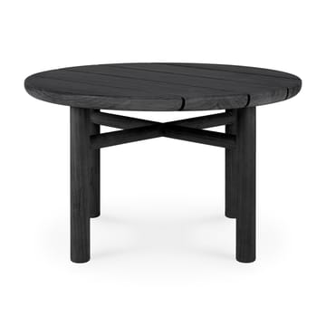 Quatro outdoor sofabord sortbejdset teak - Ø59 cm - Ethnicraft