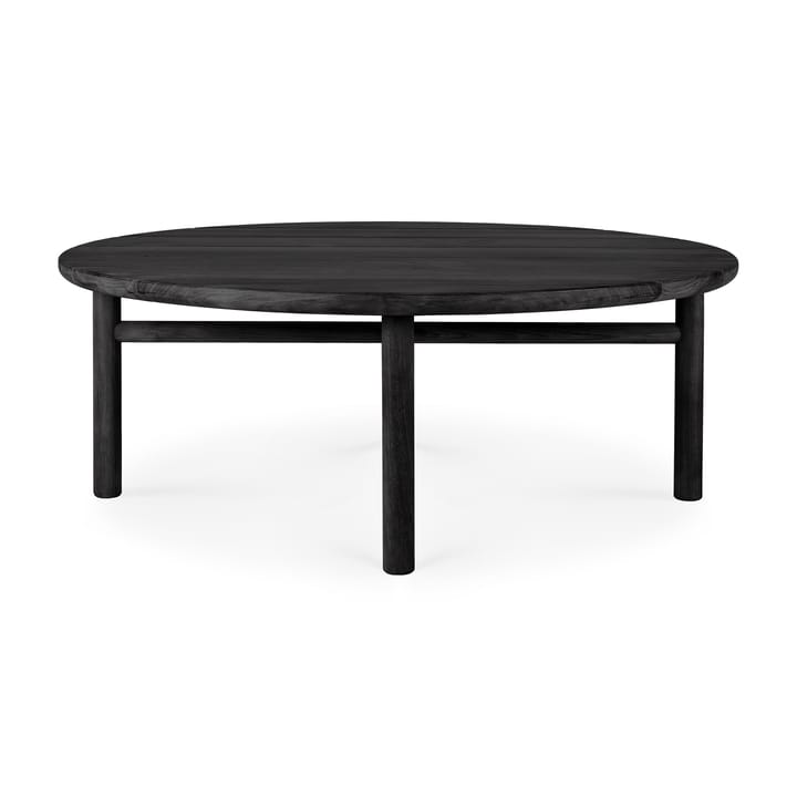 Quatro outdoor sofabord sortbejdset teak, Ø95 cm Ethnicraft