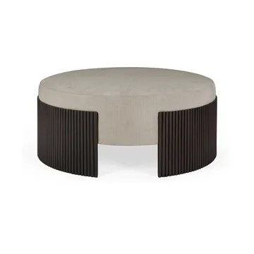 Roller Max siddepude - Dark brown mahogny, Ø85x35 cm - Ethnicraft