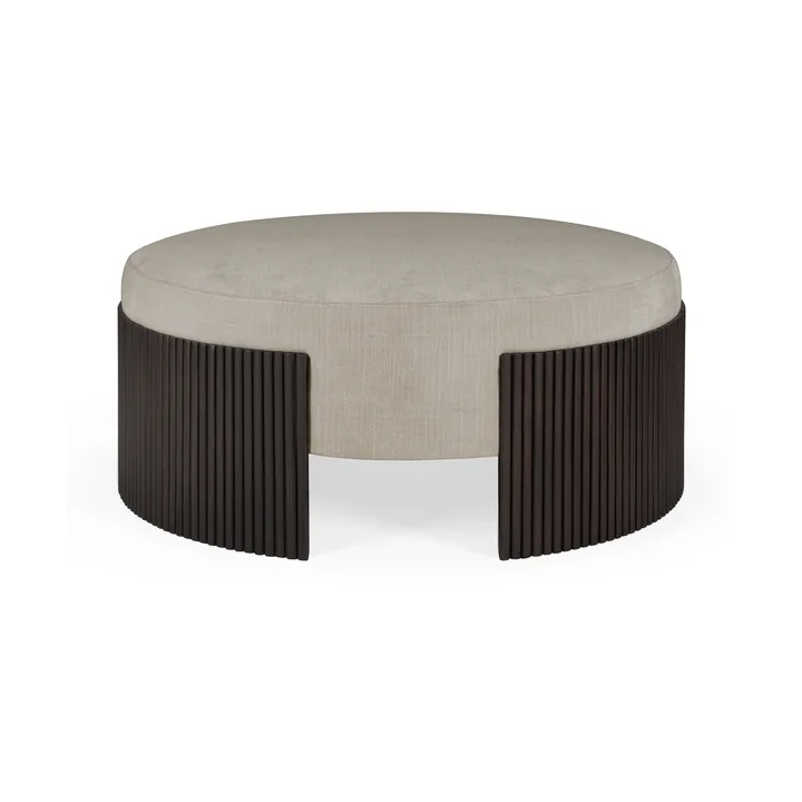 Roller Max siddepude - Dark brown mahogny, Ø85x35 cm - Ethnicraft