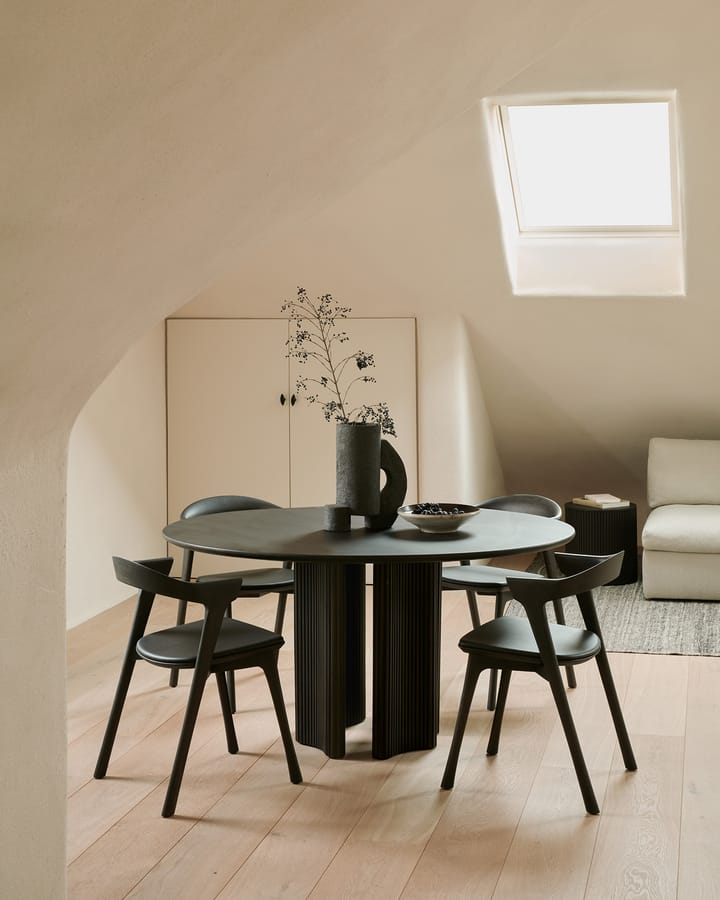 Roller Max spisebord Ø150 cm, Mørkebrunt bejdset mahogni Ethnicraft