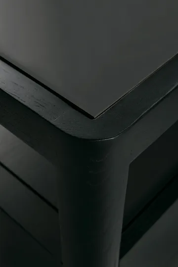 Spindle kommode - Sortlakeret eg, 4 skuffer - Ethnicraft