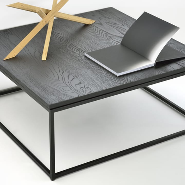 Thin sofabord 70x70 cm, Sort eg/Metal Ethnicraft