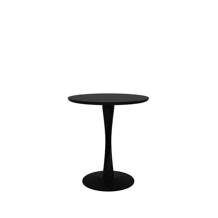Torsion spisebord runet sortbejdset eg - Ø70 cm - Ethnicraft
