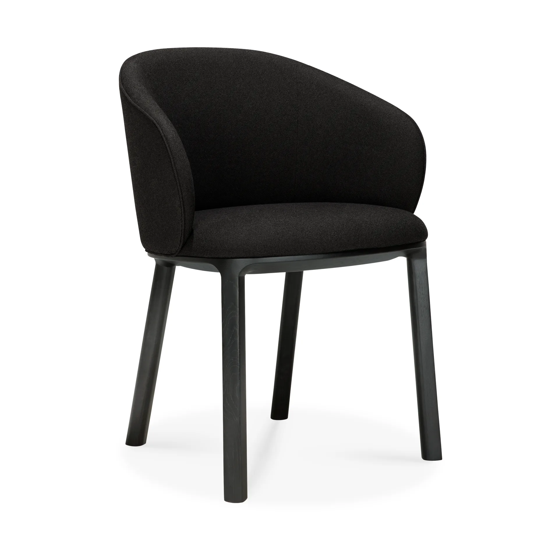 Unda stol, Sortlakeret eg-charcoal Ethnicraft