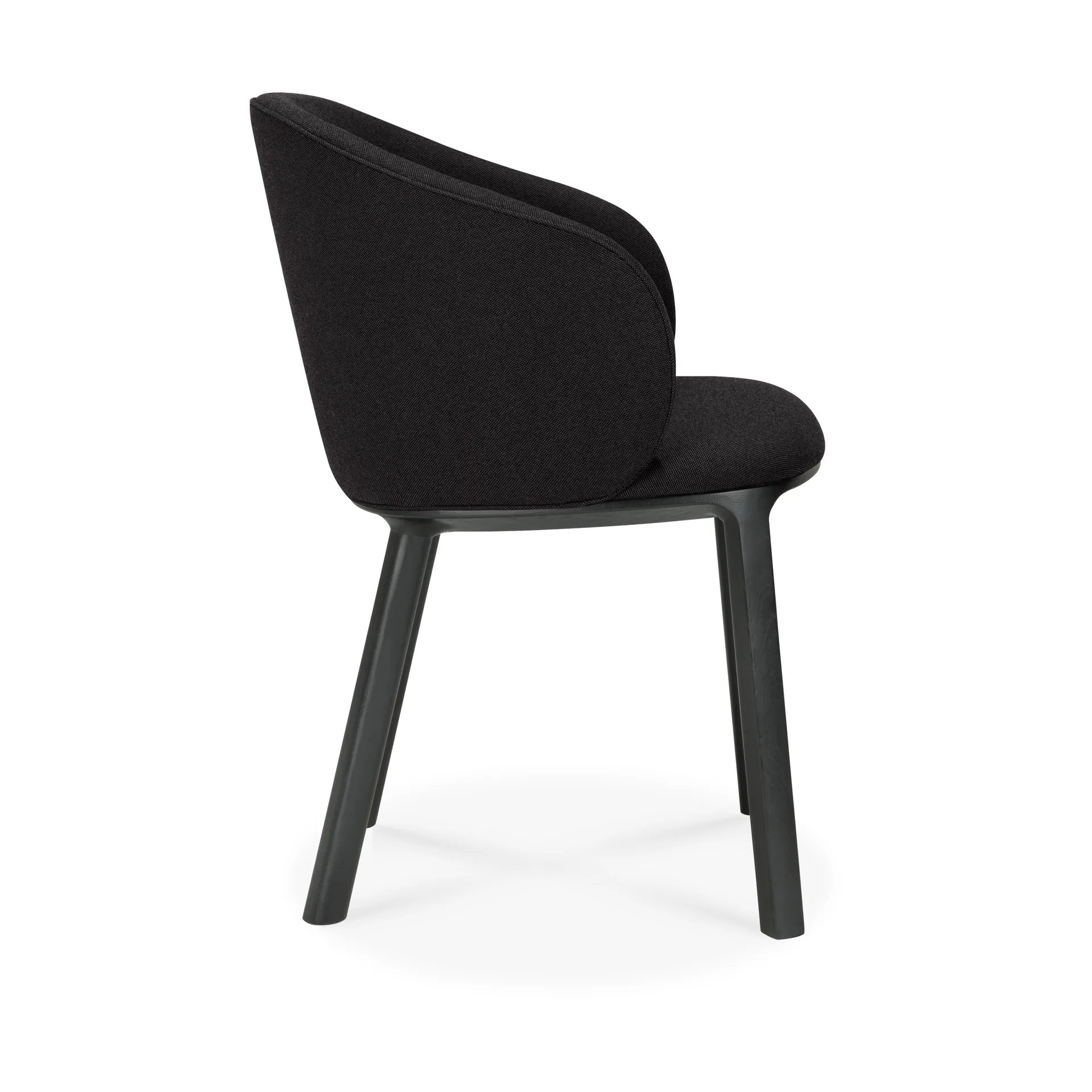 Unda stol, Sortlakeret eg-charcoal Ethnicraft