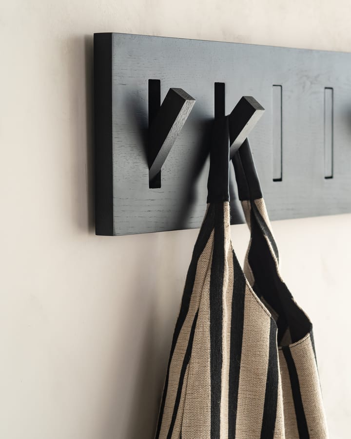 Utilitile wall hanger knagerække, Lakeret eg-black-large Ethnicraft