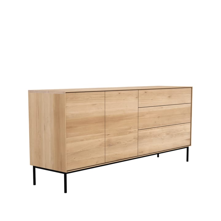 Whitebird sideboard, Eg/Metal 2 låger-3 skuffer Ethnicraft