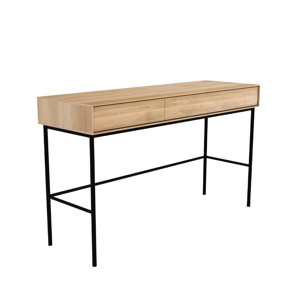Whitebird skrivebord 77x127 cm, Eg 2 låger Ethnicraft
