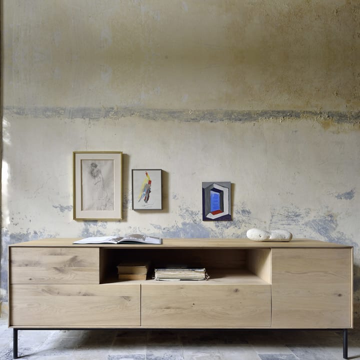Whitebird TV-bord 180 cm, Oak wax oil/Black ​metal Ethnicraft